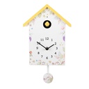 Wall Clock White Yellow 20x10x26 cm / 3xAA