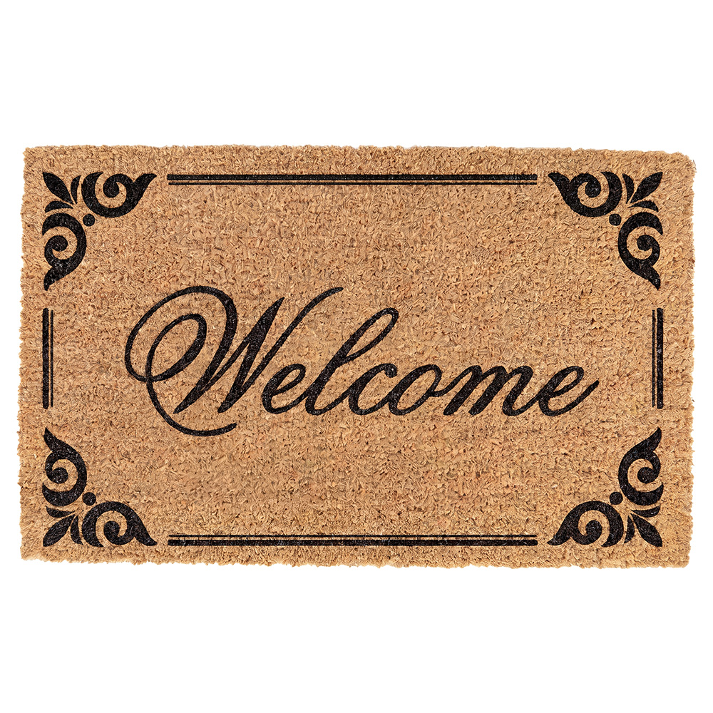 Paillasson intérieur Marron Noir 75x45x1 cm