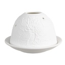 Tealight Holder White Ø 12x8 cm