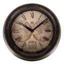 Wall Clock Brown Beige Ø 23x5 cm / 1xAA