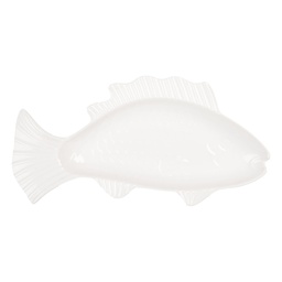 [6CEBO0196] Bol Poisson Blanc 30x15x3 cm / 150 ml