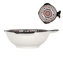 Bol de soupe Blanc Noir 15x14x5 cm / 200 ml