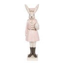 Dekoration Kaninchen Beige Rosa 7x6x23 cm