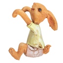 Decoration Rabbit Brown, Yellow, White 5x5x9 cm