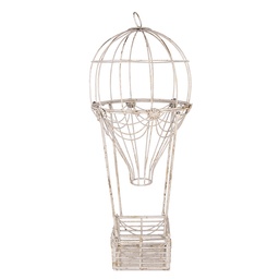 [6Y5991] Décoration ballon à air Blanc Couleur or Ø 31x82 cm