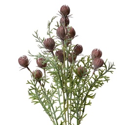 [6PL0349PA] Decoratie tak met bloemen 16x16x47 cm