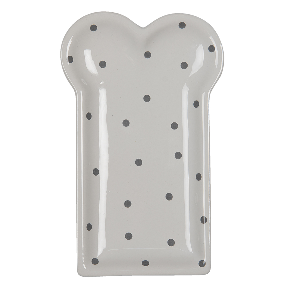 Geschirr Frühstuckteller Weiß 10x17x2 cm