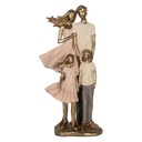 Decorazione Famiglia Couleur oro Rosa 17x11x35 cm
