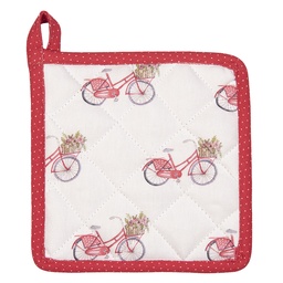 [RBC45K] Pot Holder Kids White, Red 16x16 cm