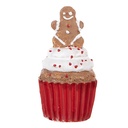 Cupcake de décoration Rouge Marron Ø 5x8 cm