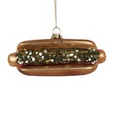 Clayre & Eef Ornamento Natalizio 13x4x6 cm Marrone Vetro