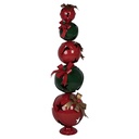 Décoration Boule de Noël Rouge Vert 53x44x135 cm