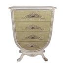 Chest of Drawers White Green 81x36x113 cm