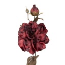 Decorative Artificial Branch with flowers Red Green 14x17x73 cm