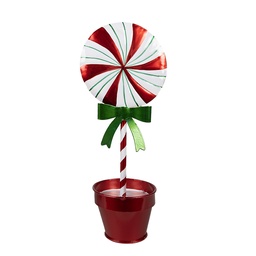 [6Y5627] Dekoration Lollipop Rot 12x9x31 cm