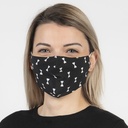 Face Mask Washable Black 13x26 cm