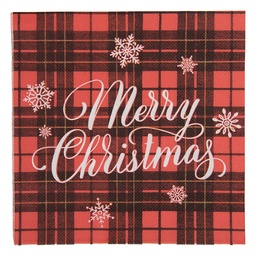[73175] Serviettes en papier Rouge Marron 33x33 cm (20)
