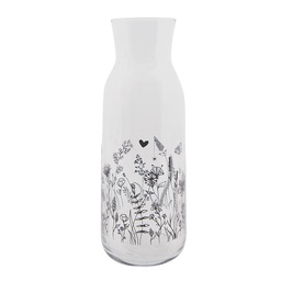 Clayre & Eef Karaf 1000 ml Transparant Glas Bloemen
