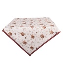 Tovaglia Beige Marrone 100x100 cm