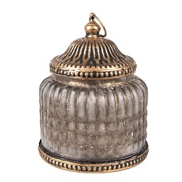 [6GL4598] Décoration avec LED Gris Ø 10x13 cm / 2xAAA
