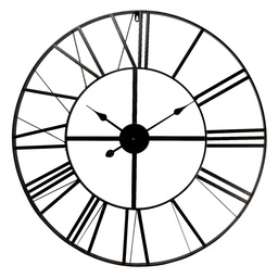 [5KL0140M] Wall Clock Black Ø 80x4 cm / 1xAA