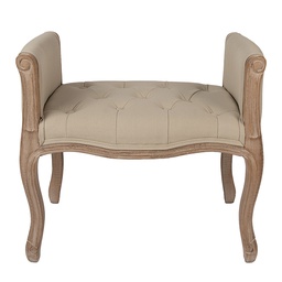[50791] Sofa Brown Beige 67x44x60 cm