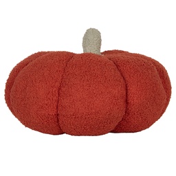 [66595M] Decorazione Zucca Rosso Verde Ø 30x18 cm