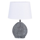 Clayre & Eef Table Lamp 26x19x38 cm White Grey Polyresin