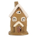 Dekoration Haus Braun Beige 10x10x16 cm