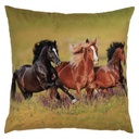 Kissenhülle Grün Braun 45x45 cm