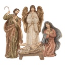 Decoration Christmas Nativity Figures (set of 4) Beige 23x12x47 cm