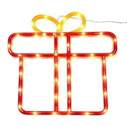 [6LMB0005] Lampada a parete Rosso Bianco 31x3x33 cm