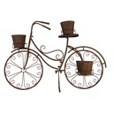 Supporto per piante bicicletta Marrone 107x35x70 cm