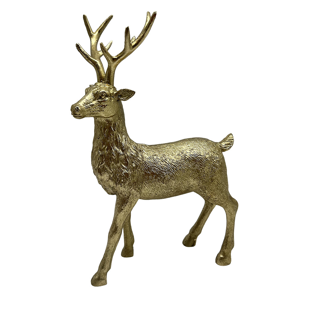 Décoration Cerf Couleur or 14x9x20 cm