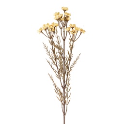 [5PL0290W] Decorative Artificial Branch with flowers White 77 cm