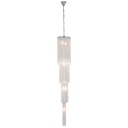 Lampadario Argento Ø 30x185/245 cm E14/max 7x25W
