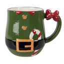 Tazza Verde Rosso 13x9x10 cm / 400 ml