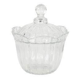 [6GL2850] Dekoschale Transparent Ø 15x18 cm