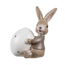 Image de décoration Lapin Marron Blanc 5x4x8 cm