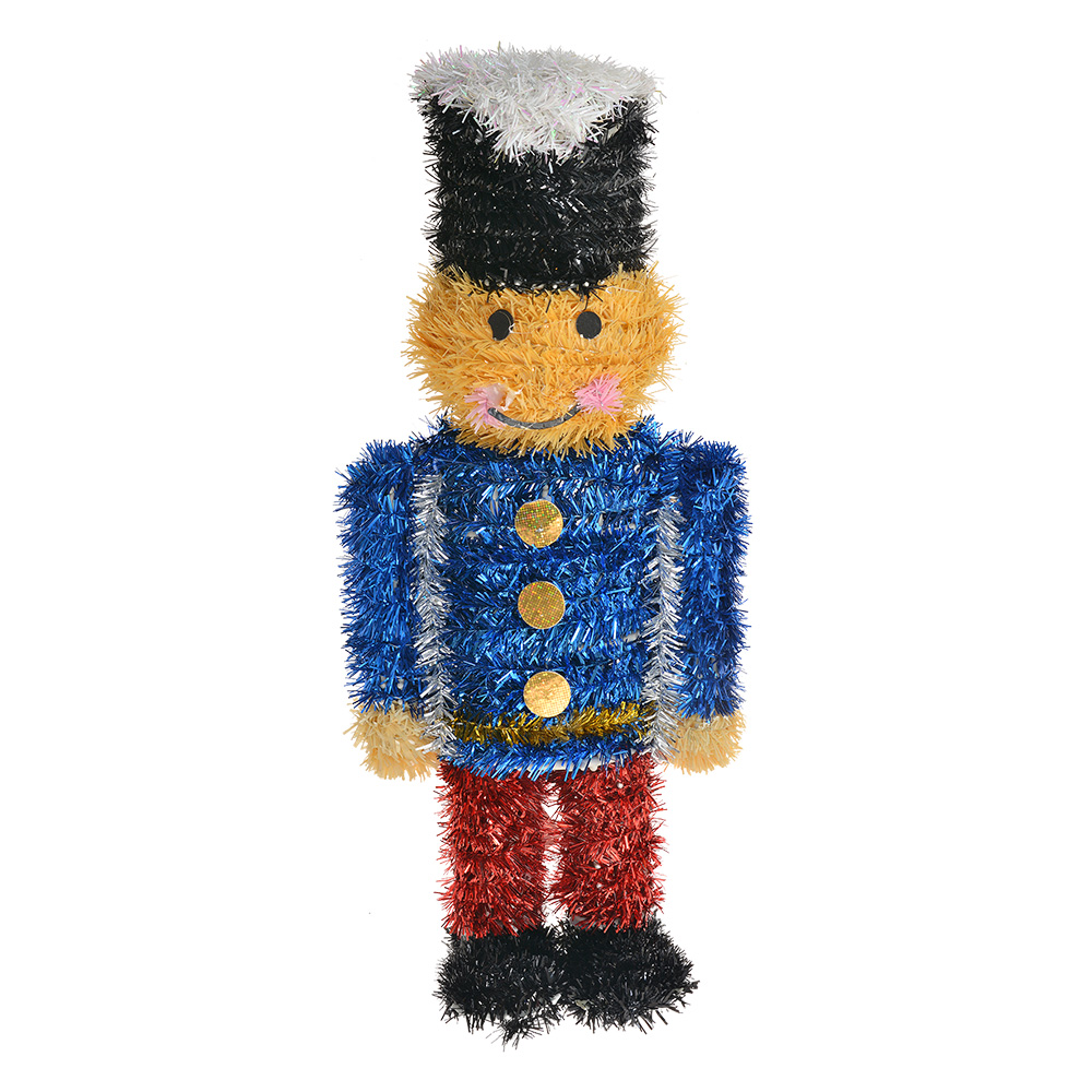 Dekoration Nussknacker Blau Rot 15x8x36 cm