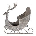 Décoration de Noël Traîneau Gris 44x34x47 cm