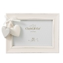Picture Frame Heart White 16x2x12 cm / 13x9 cm