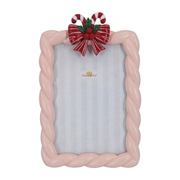 [2F1426] Cornice Foto Rosa 13x2x20 cm / 10x15 cm