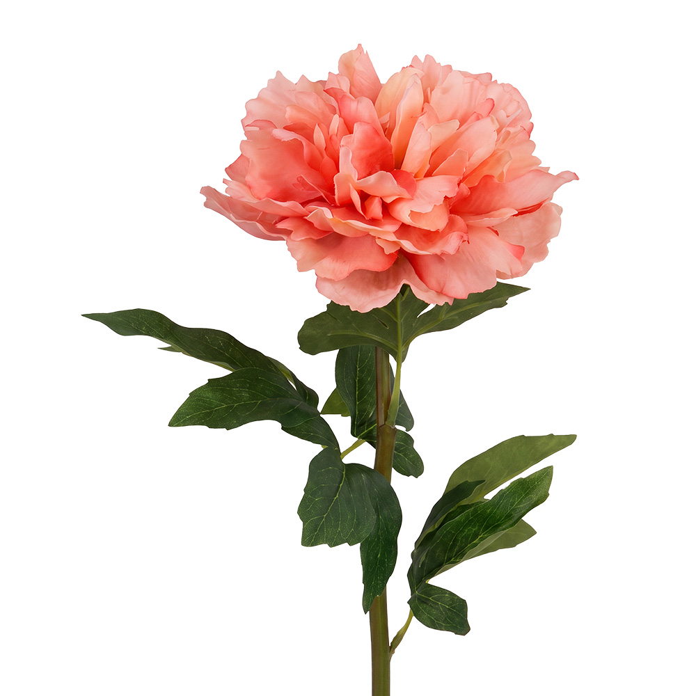 Deko Ast mit Blumen Rosa Grün 52 cm