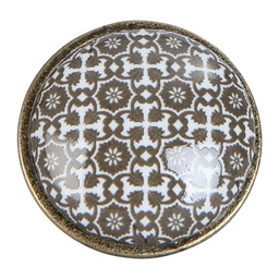 [63423] Pomello per Porta Marrone Bianco Ø 2x2 cm / S2 cm