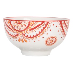 [6CEBO0073] Bol de soupe Blanc Orange Ø 9x5 cm / 125 ml