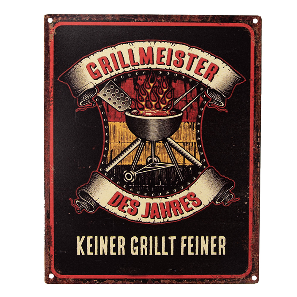 Textschild Schwarz 20x1x25 cm