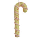 Decorazione pendente Bastoncino di zucchero Giallo Rosa 10x3x26 cm