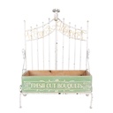Porte-plante Vert Blanc 42x23x57 cm