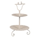 2-Tier Cake Stand Beige Ø 32x51 cm